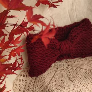 Trakica za kosu Lena u bordo boji