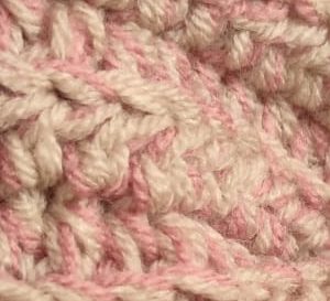 Trakica za kosu Dora u bijelo ružičastoj kombinaciji