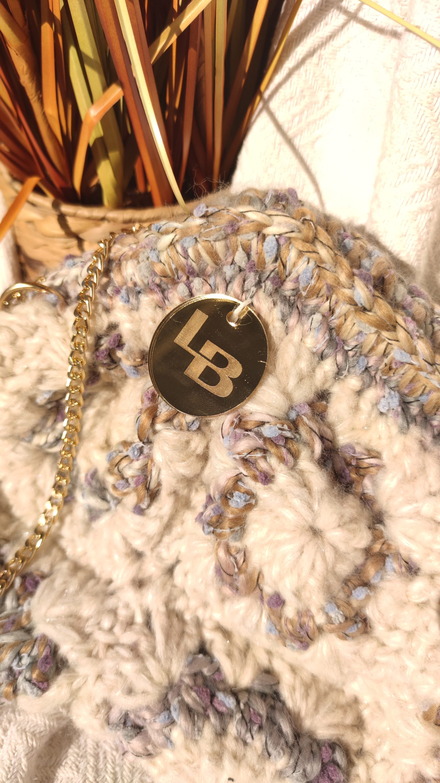 Heklana torba Tina s novčanikom u nježnim bojama - Slika 3