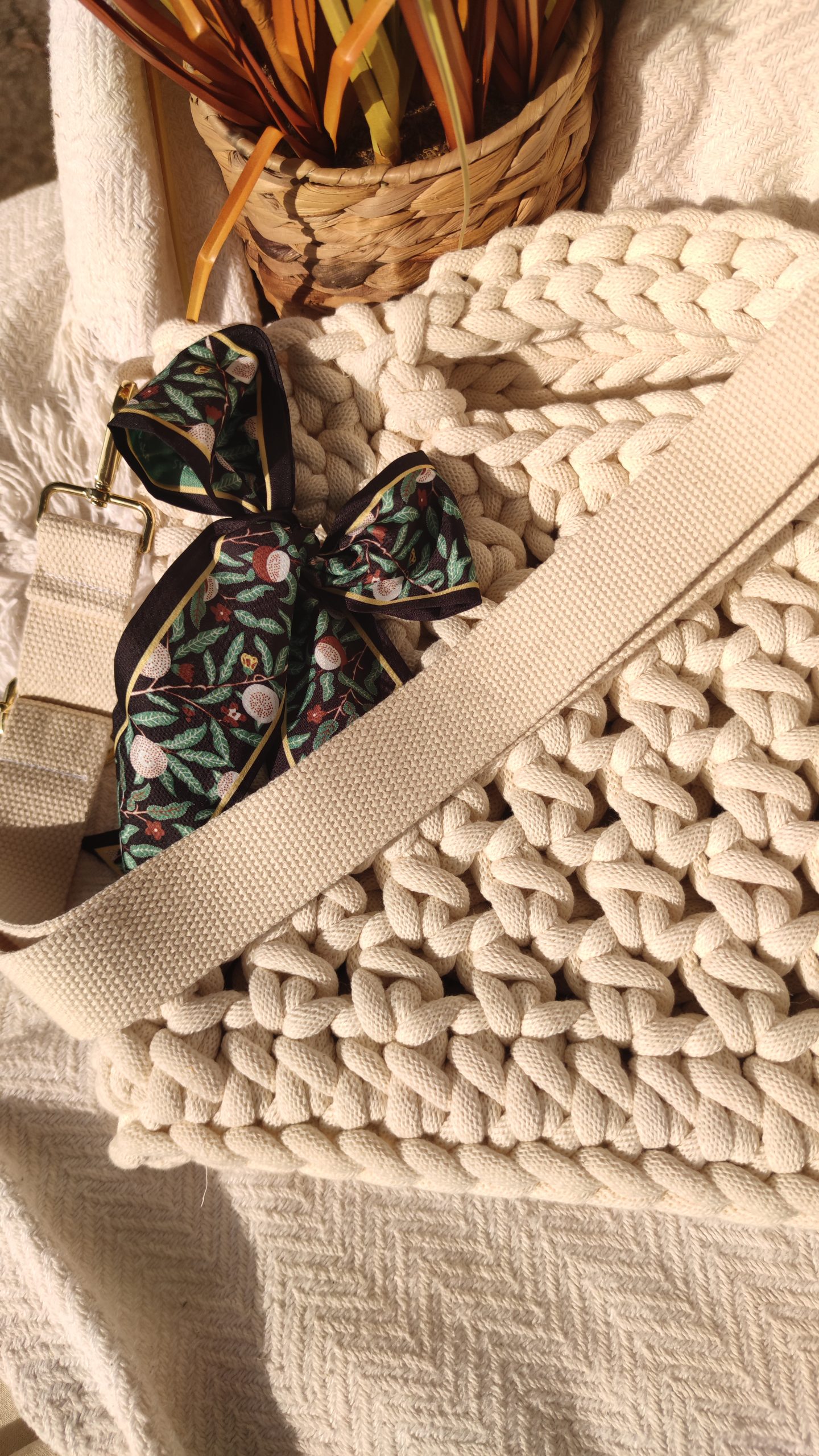 Torba Stela Midi u natural bijeloj boji - Slika 3