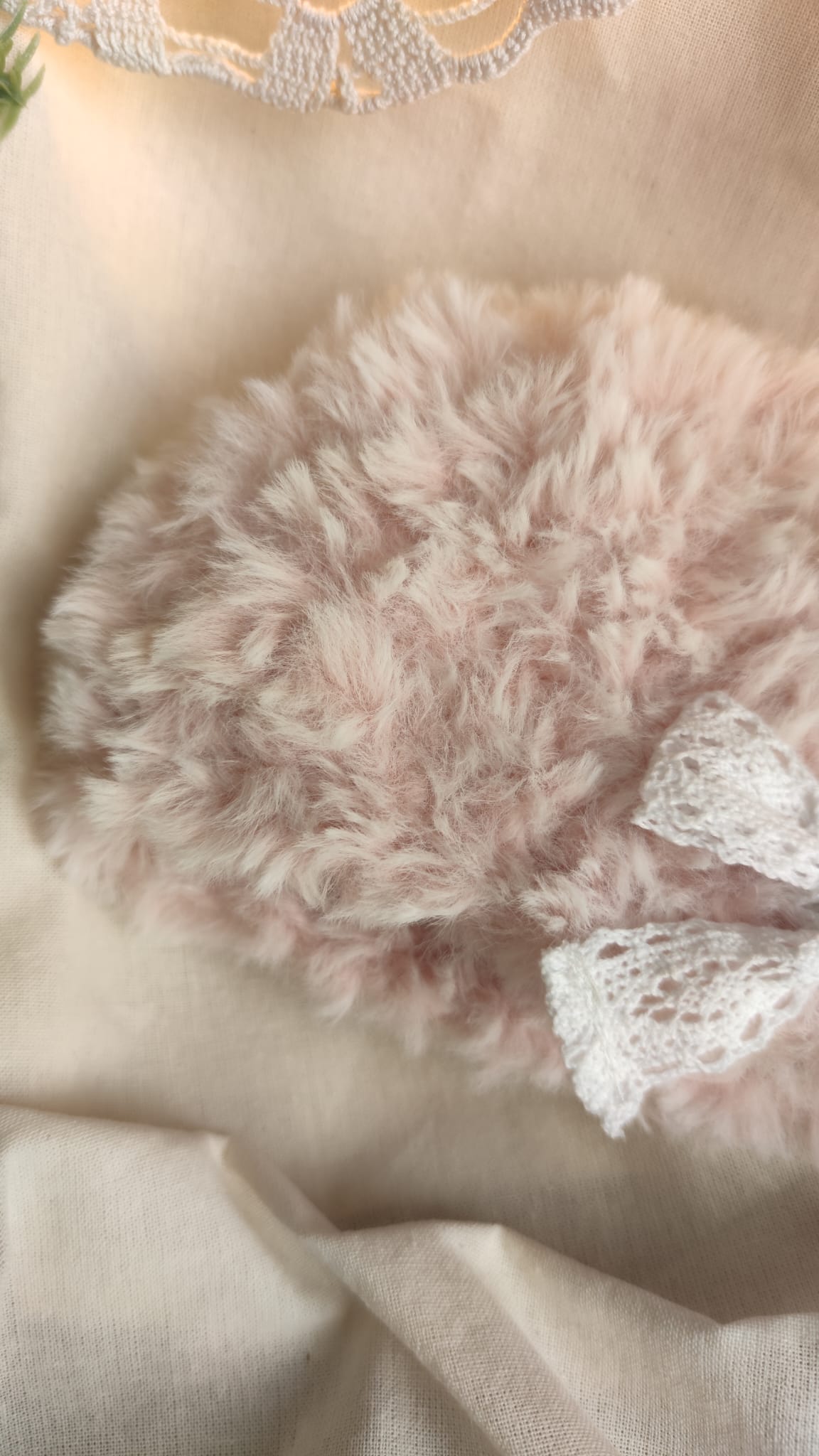 Heklana kapica za bebe od umjetnog krzna - Slika 3