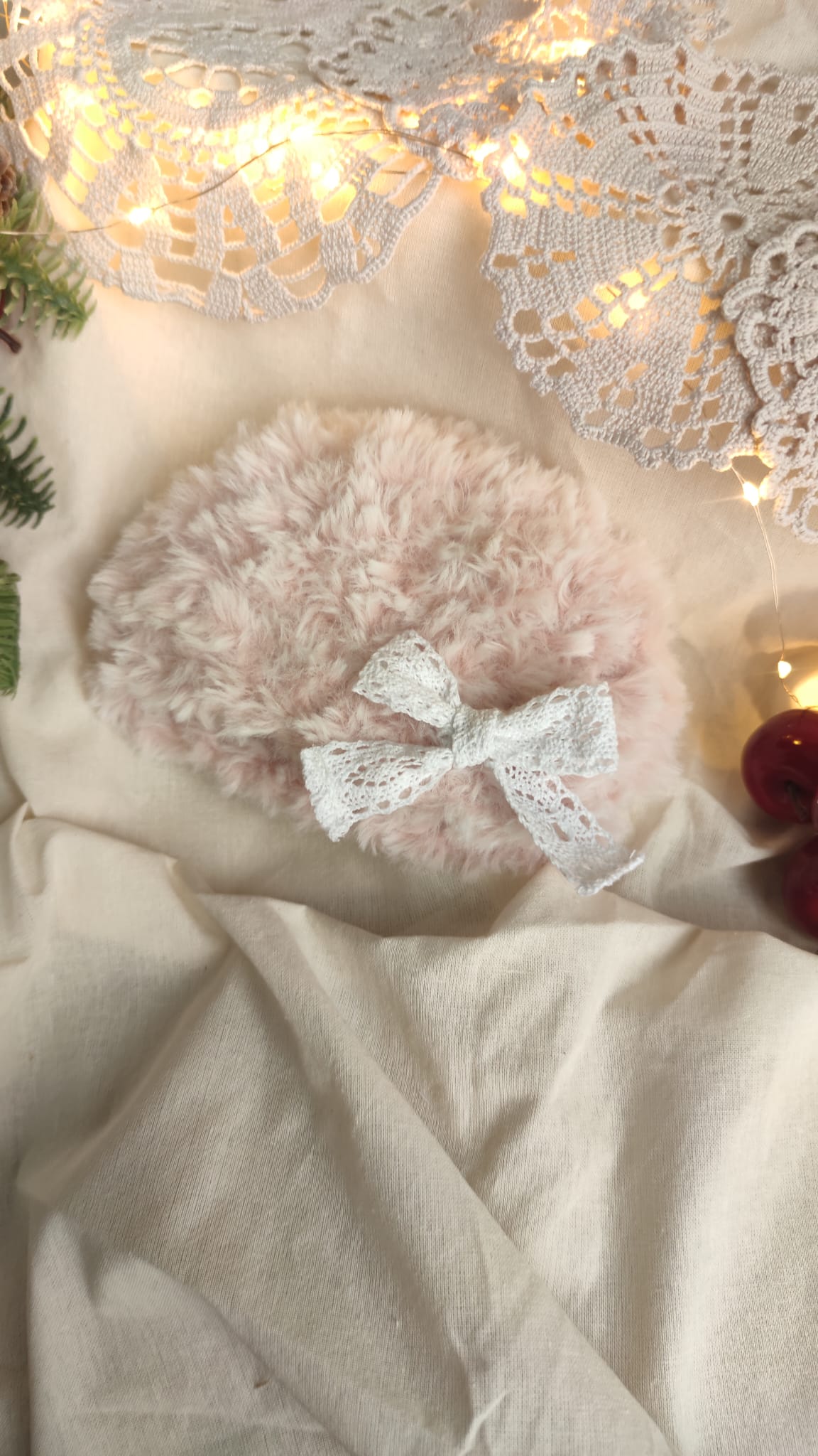 Heklana kapica za bebe od umjetnog krzna