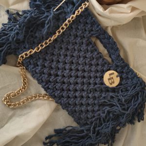 Makrame torba Mia u boji trapera