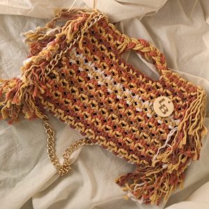 Makrame torba Mia inspirirana zalaskom sunca