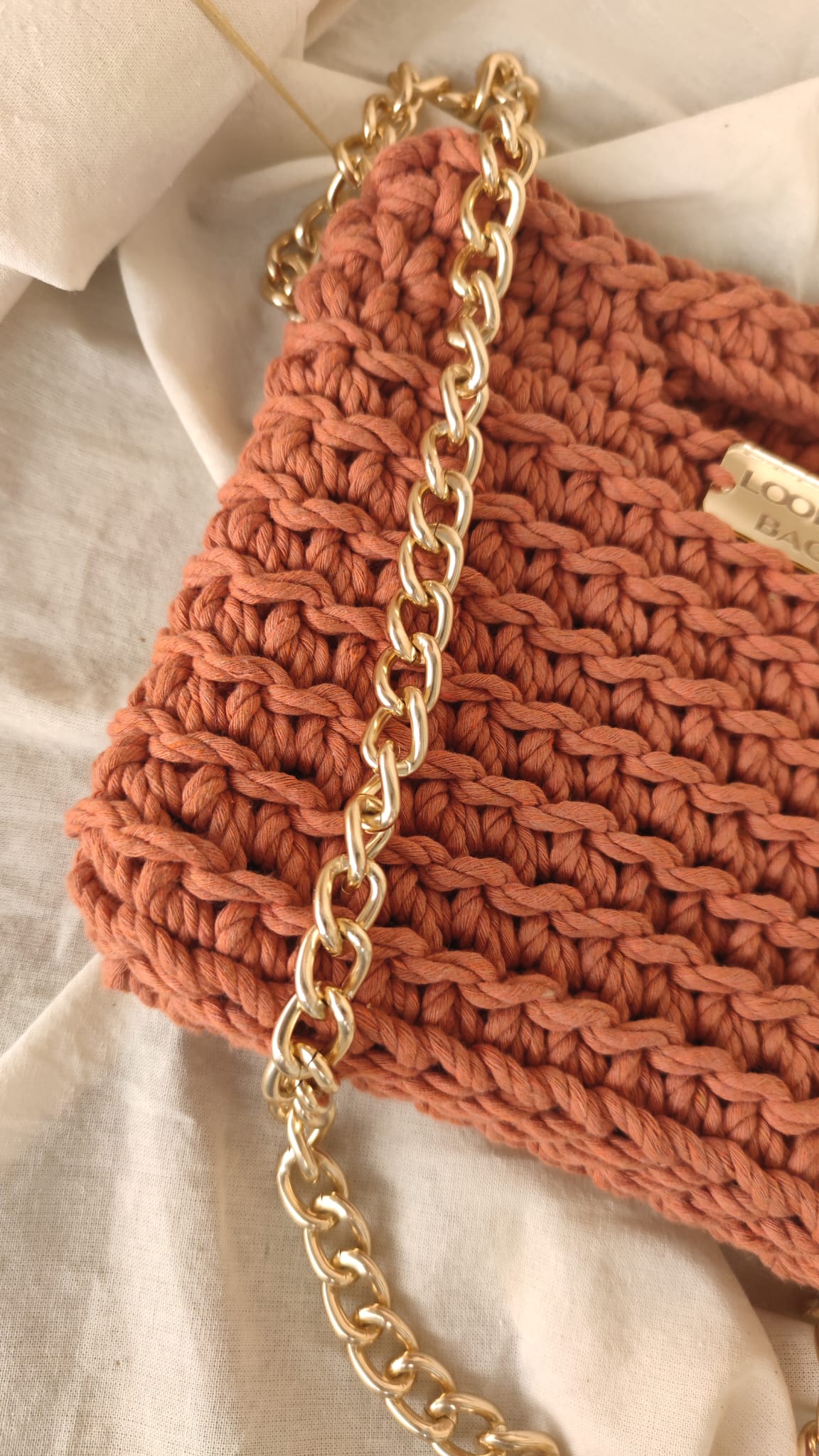 Maša Midi: heklana torba u narančastoj boji - Slika 3