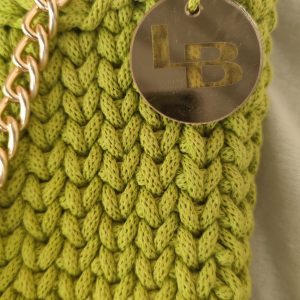 Heklana torbica Gloria u jarko zelenoj boji