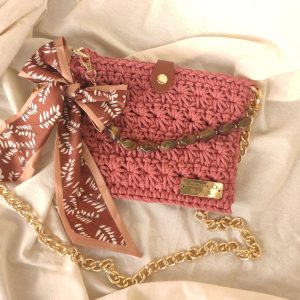 Heklana torbica u boji zalaska sunca