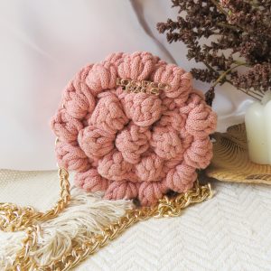 Heklana torba Višnja Petite, blush - više boja - Caramel