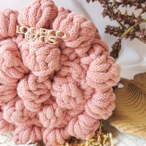 Heklana torba Višnja Petite, blush - više boja