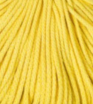 Bobbiny špaga za heklanje i pletenje: 3mm pletena braided - Canary Yellow