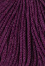 Bobbiny špaga za heklanje i pletenje: 3mm pletena braided - Aubergine