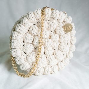 Heklana torba Višnja, natural - više boja - Blush